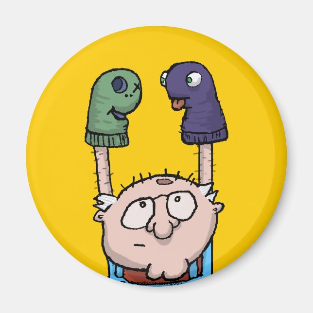 Sock Puppet Conspiracy Magnet (Front)