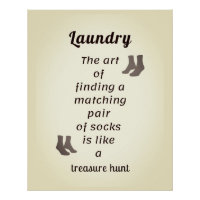 Sock Searching Delight Laundry Day