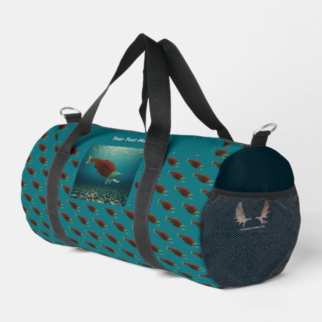 Sockeye Salmon Duffle Bag (Right Corner)