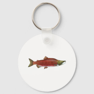 Sockeye Salmon Key Ring