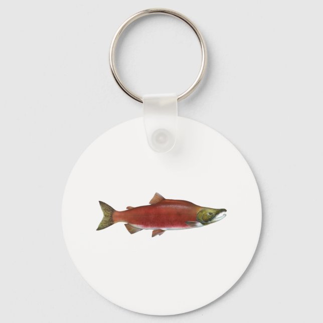 Sockeye Salmon Key Ring (Front)