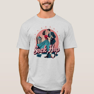 Sockhop 50s Dance Retro Couple Graphic T-Shirt