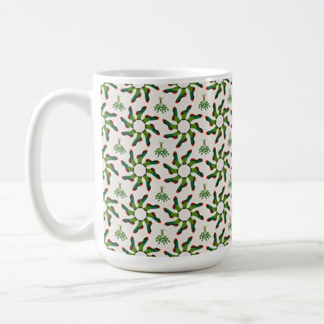 Socks and Mistletoe Mug (Left)