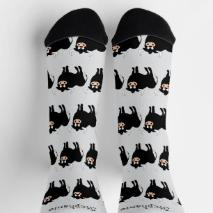 Socks Black Bull Design