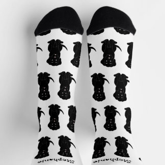 Socks Black Labrador Dog Design