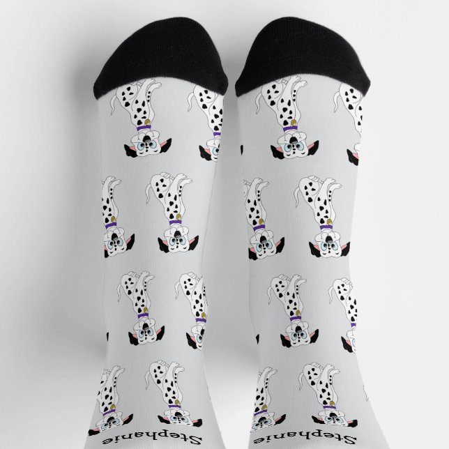 Socks Dalmatian Dog Design (Top)