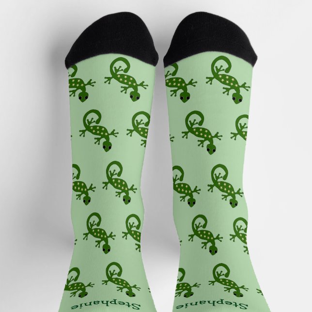 Socks Gecko Lizard Design (Top)