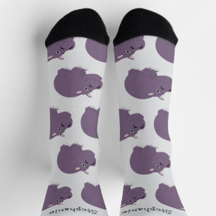 Socks Hippopotamus Design