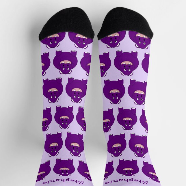 Socks Hippopotamus Design (Top)