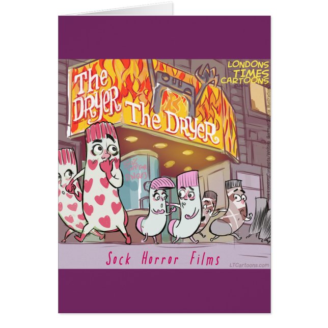 Socks Horror Films The Dryer Funny (Front)