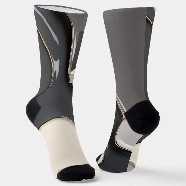 Socks in stylish abstract graphic (Angled)