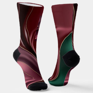 Socks in stylish abstract graphic