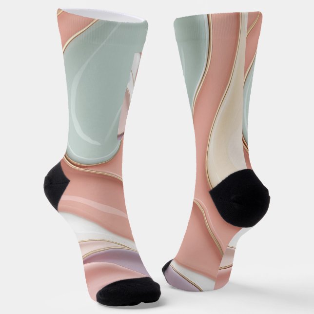 Socks in stylish abstract graphic (Angled)