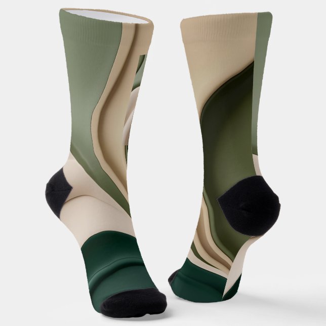 Socks in stylish abstract graphic (Angled)