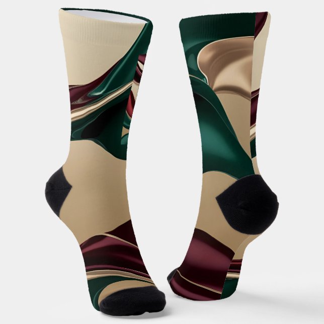 Socks in stylish abstract graphic (Angled)