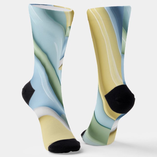 Socks in stylish abstract graphic (Angled)