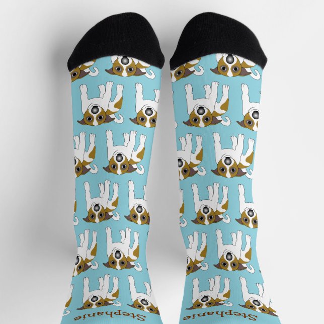Socks Jack Russell Dog Design (Top)
