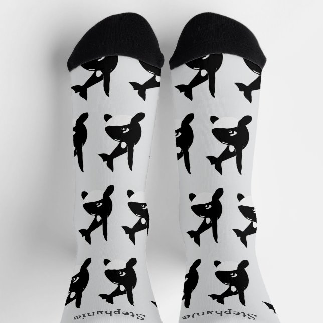 Socks Killer Whale Design (Top)