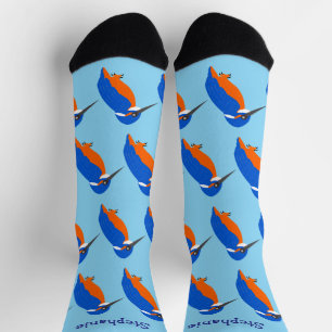 Socks Kingfisher Design