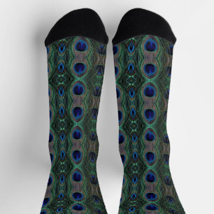 Socks - Peacock Feathers