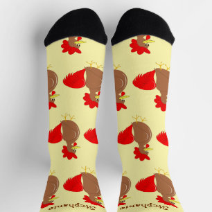 Socks Rooster Design