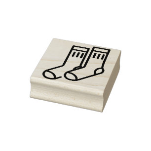 socks rubber stamp