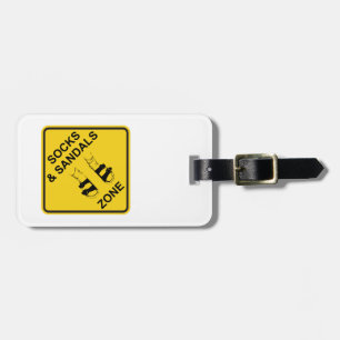 Socks & Sandals Zone Luggage Tag