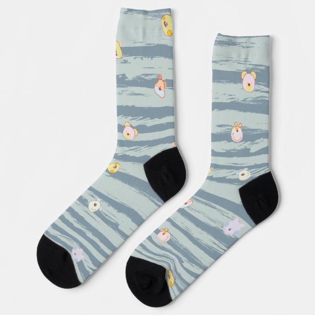 Socks – Whimsy Faces (Left)