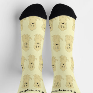 Socks Yellow Goldendoodle Design