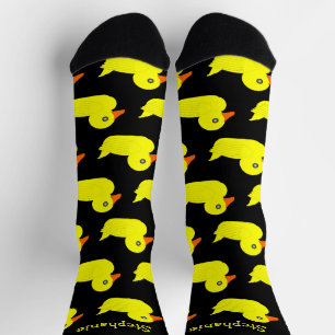 Socks Yellow Rubber Duck Design