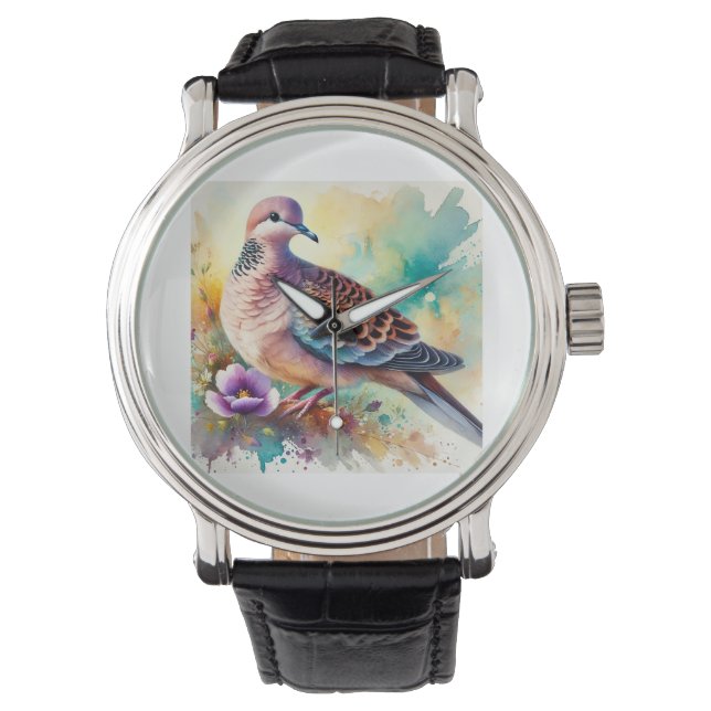 Socorro Dove 300824AREF143 - Watercolor Watch (Front)