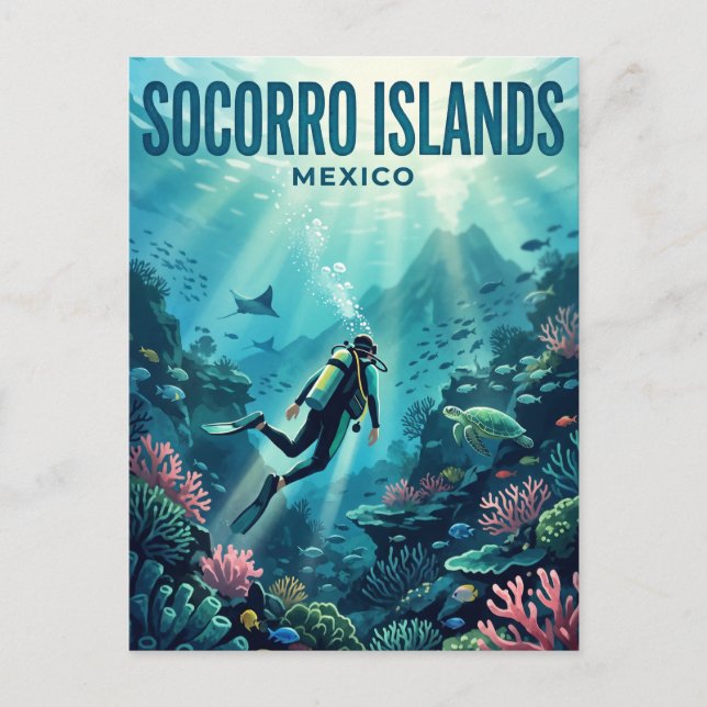 Socorro Islands Mexico Postcard (Front)