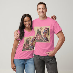 Socrates And Two Students By Meister Des Al-Mubash T-Shirt
