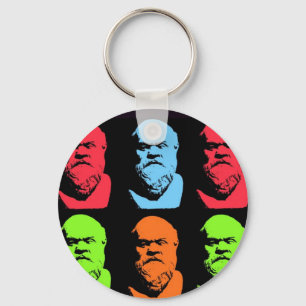 Socrates Collage Key Ring