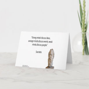 Socrates & Famous "Minds" Quote Card