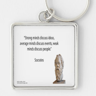 Socrates & Famous "Minds" Quote Key Ring
