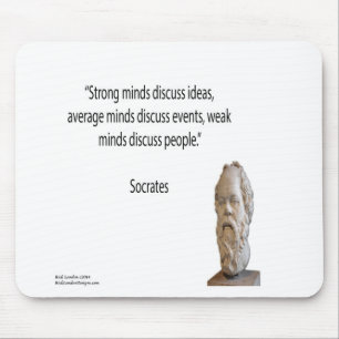 Socrates & Famous "Minds" Quote Mouse Mat