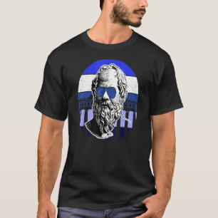 Socrates In Shades Greek Philosophy Nerd Geek T-Shirt