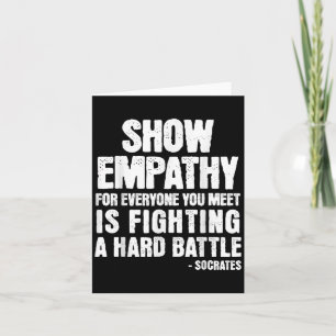 Socrates Kindness Quote Stoic Philosophy Stoicism Card
