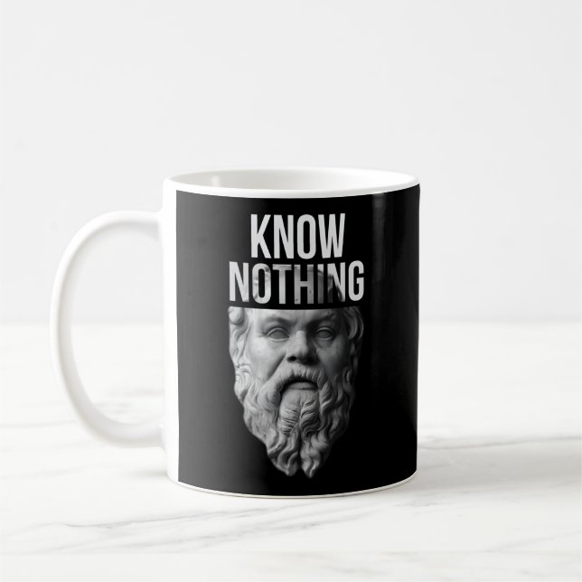 Socrates Know Nothing Oracle Of Delphi Coffee Mug (Left)