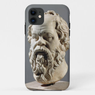 Socrates, marble head, copy from a bronze from the iPhone 11 case