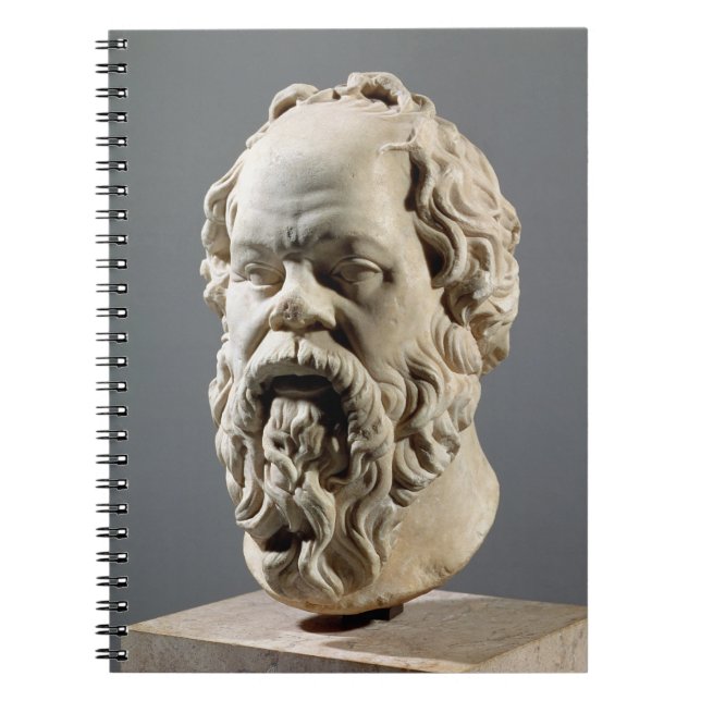 Socrates, marble head, copy from a bronze from the notebook (Front)