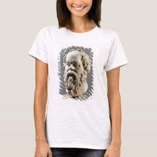 Socrates, marble head, copy from a bronze from the T-Shirt