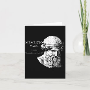 Socrates - Memento Mori Ancient Greek Philosophy Q Card
