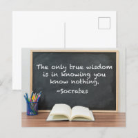 Socrates on True Wisdom Philosophy Quote