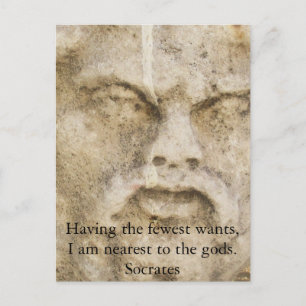 Socrates QUOTATION Postcard