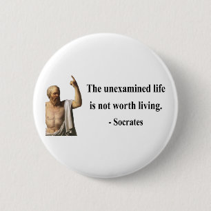 Socrates Quote 2b 6 Cm Round Badge