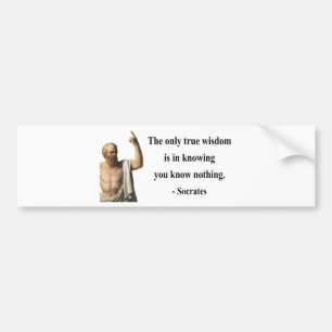 Socrates Quote 3b Bumper Sticker