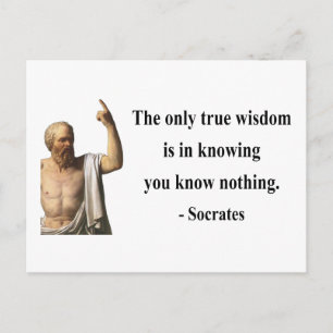 Socrates Quote 3b Postcard