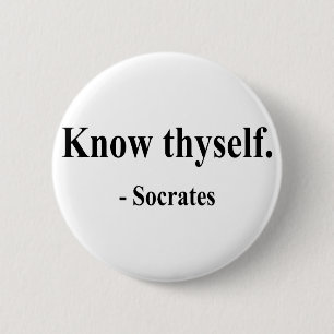 Socrates Quote 5a 6 Cm Round Badge